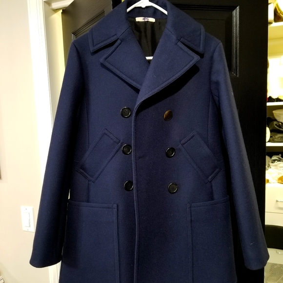 Coats | Navy Celine Wool Coat | Poshmark